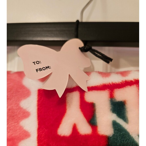 Betsey Johnson Christmas Blanket Ultra Soft Plush Throw Snowman Candy Canes New - Picture 3 of 7